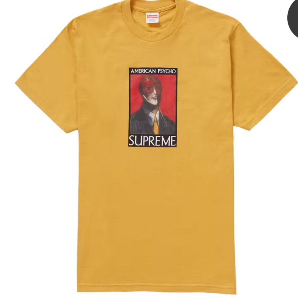 Supreme American Psycho Tee
Mustard